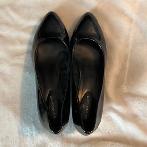 Bandolino black patent wedges.  Worn once. Size 8.5 women’s.